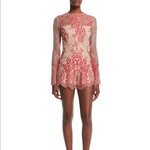 Alexis Li long sleeve lace romper